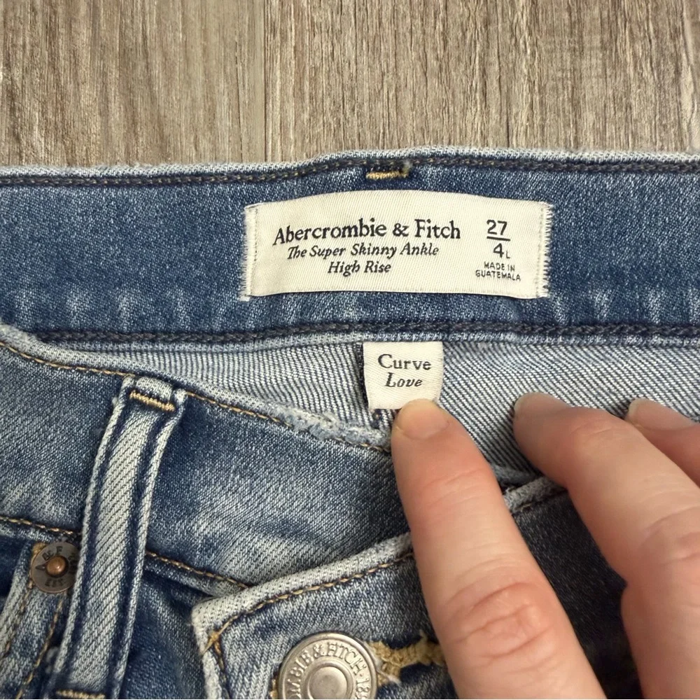 Abercrombie & Fitch The Super Skinny High Rise Ankle Jeans Curve Love-size 27/4L